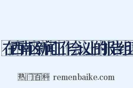在西南区新闻工作会议上的报告组词是什么意思的图片